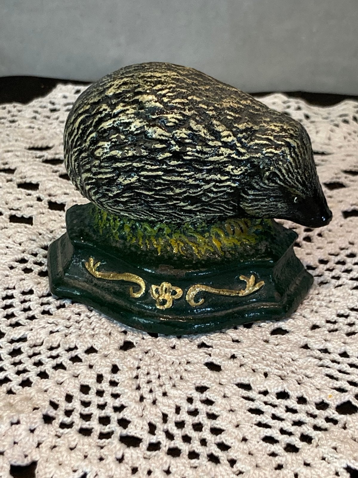 Gietijzeren deurstopper, egel (270526), Antiek en Kunst, Curiosa en Brocante, Ophalen of Verzenden