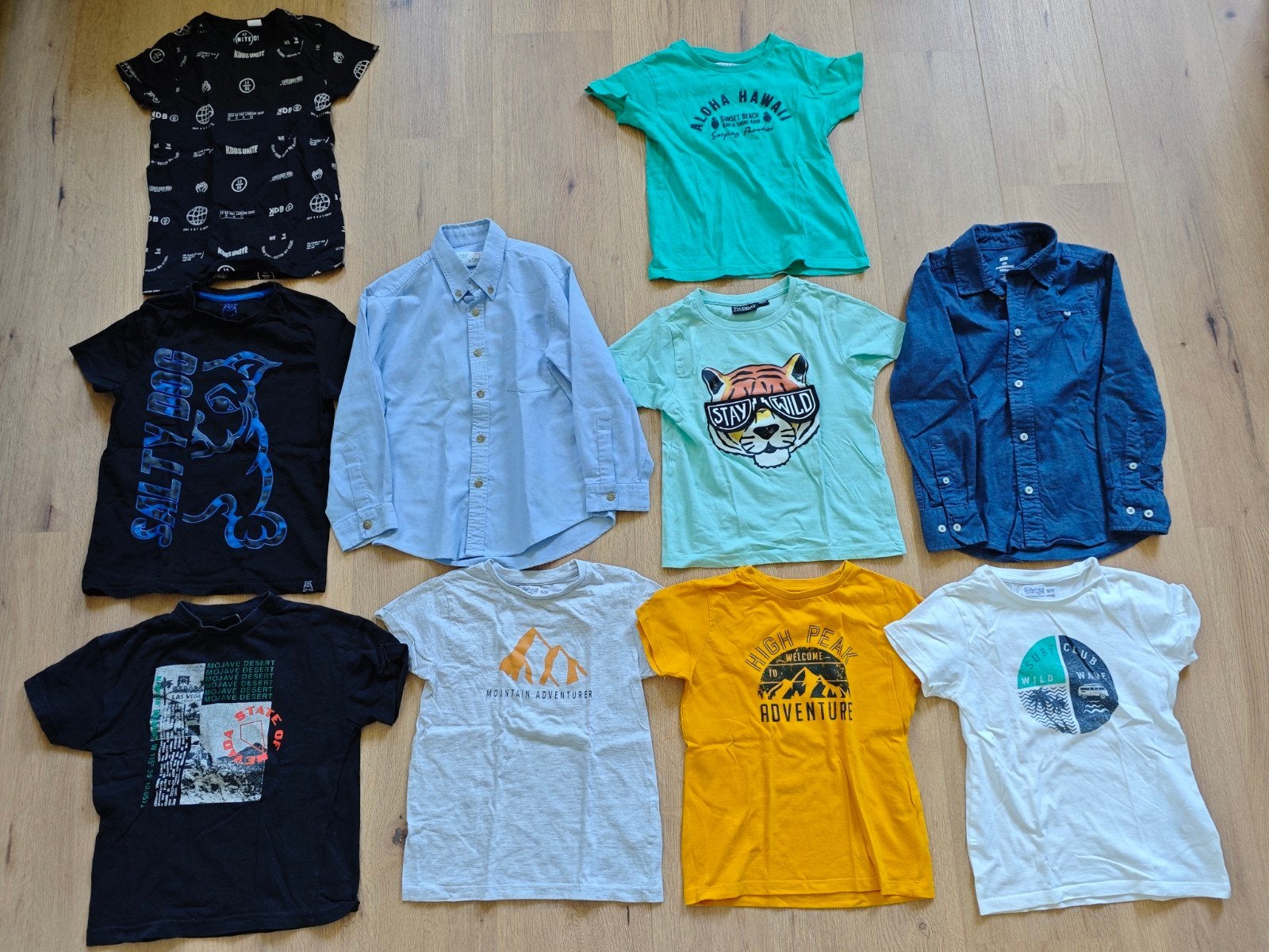 Jongens T-shirts en overhemden maat 116, Ophalen of Verzenden, Gebruikt, Jongen, Shirt of Longsleeve