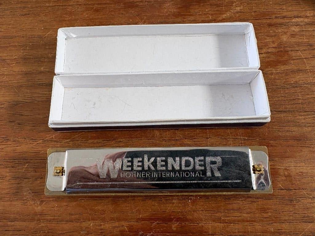 Vintage Weekender Hohner Tremolo mond harmonica, Overige typen, Chromatisch, Ophalen of Verzenden, Zo goed als nieuw