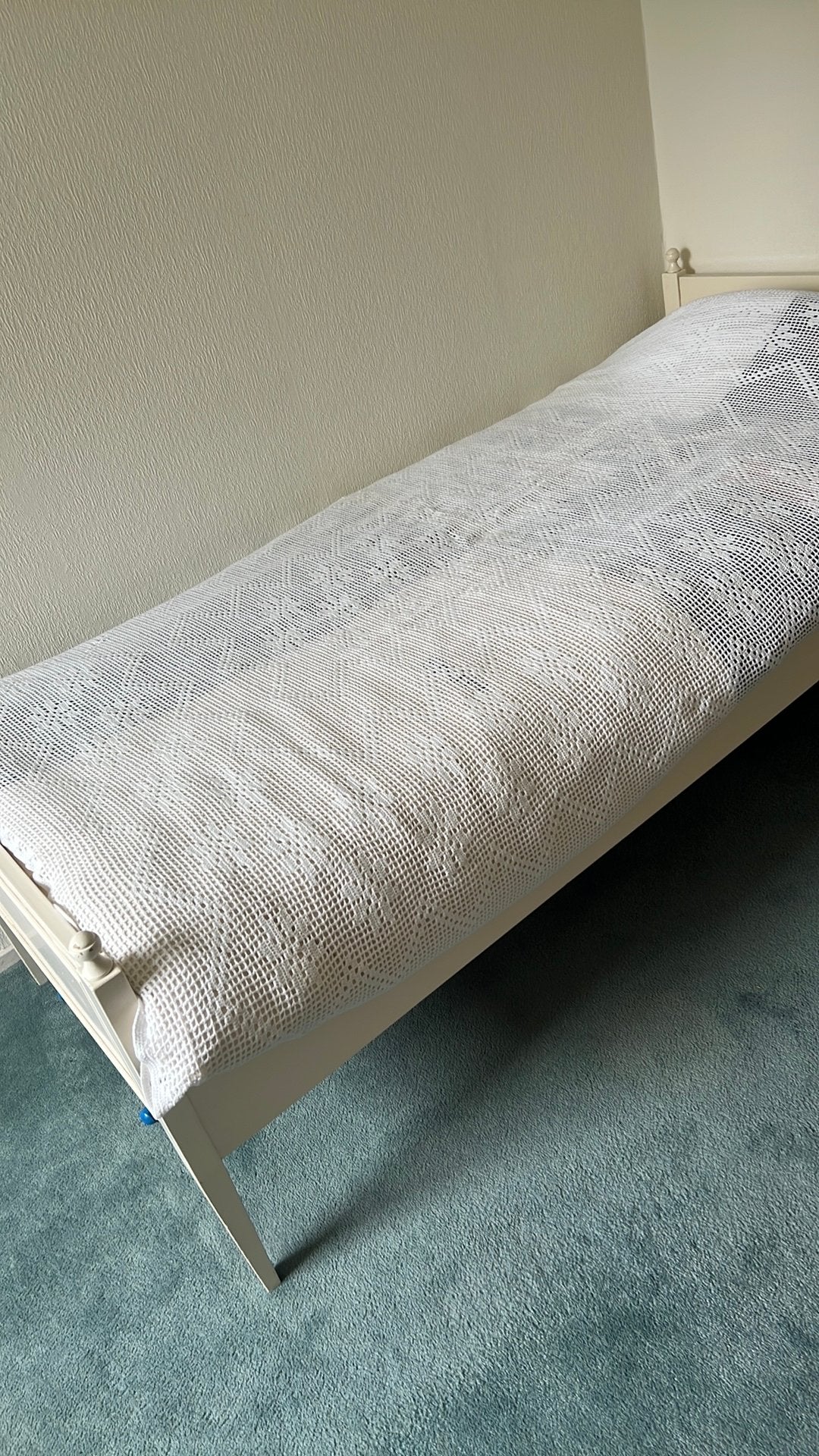 Bed 1 persoons. Hout, Ophalen, Gebruikt, Eenpersoons, 90 cm