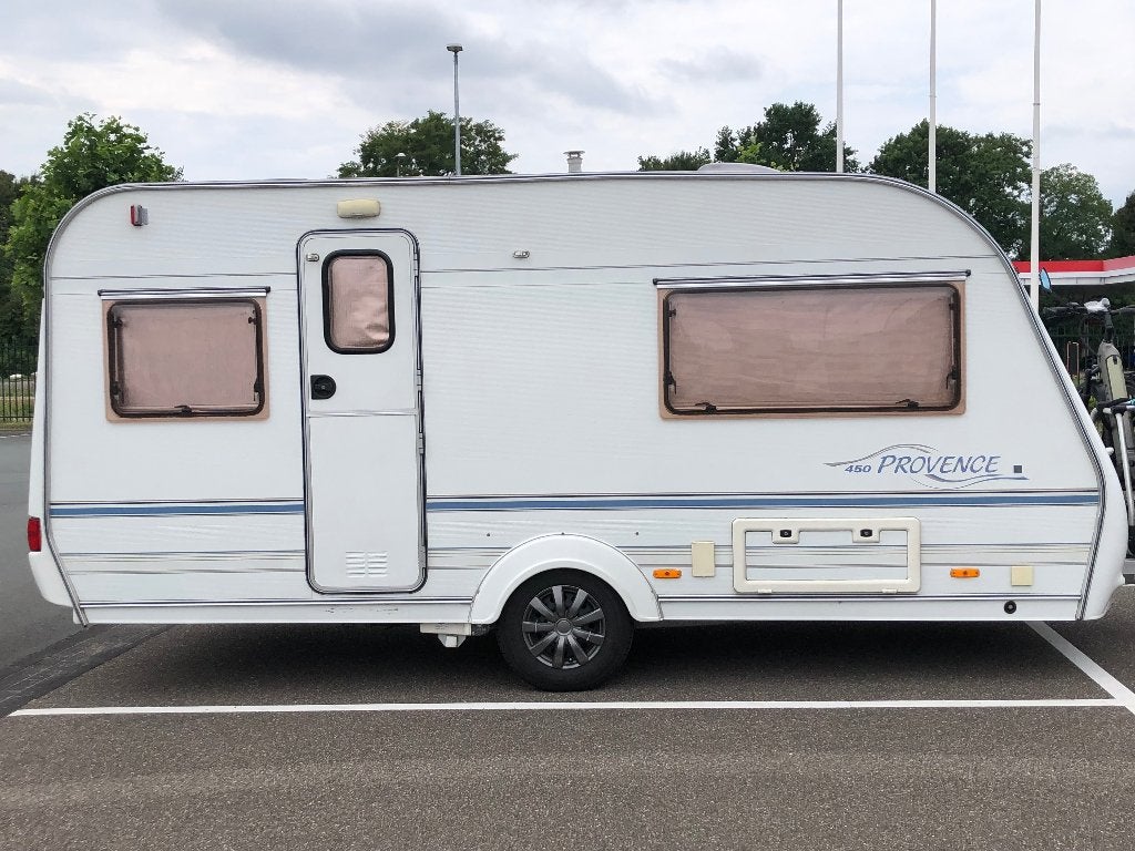 Hylander Provence 450 caravan te koop, Caravans en Kamperen, Overige merken, Omvormbare zithoek, Treinzit, Particulier