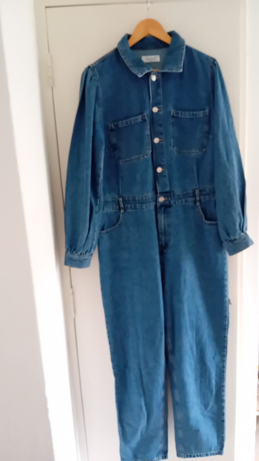 LolaLiza denim jumpsuit jeans blauw 44, Kleding | Dames, Blauw, Maat 42/44 (L), Ophalen of Verzenden, Zo goed als nieuw