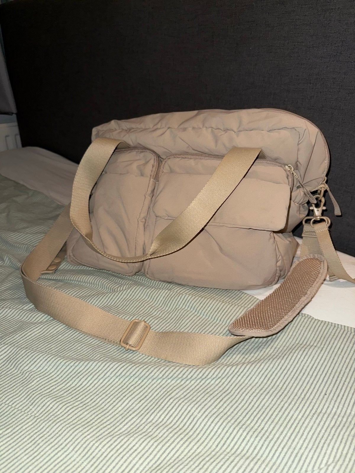 Oysho Maxi Maternity Luiertas - Sand, Overige merken, Extra vakken, Zo goed als nieuw, Beige