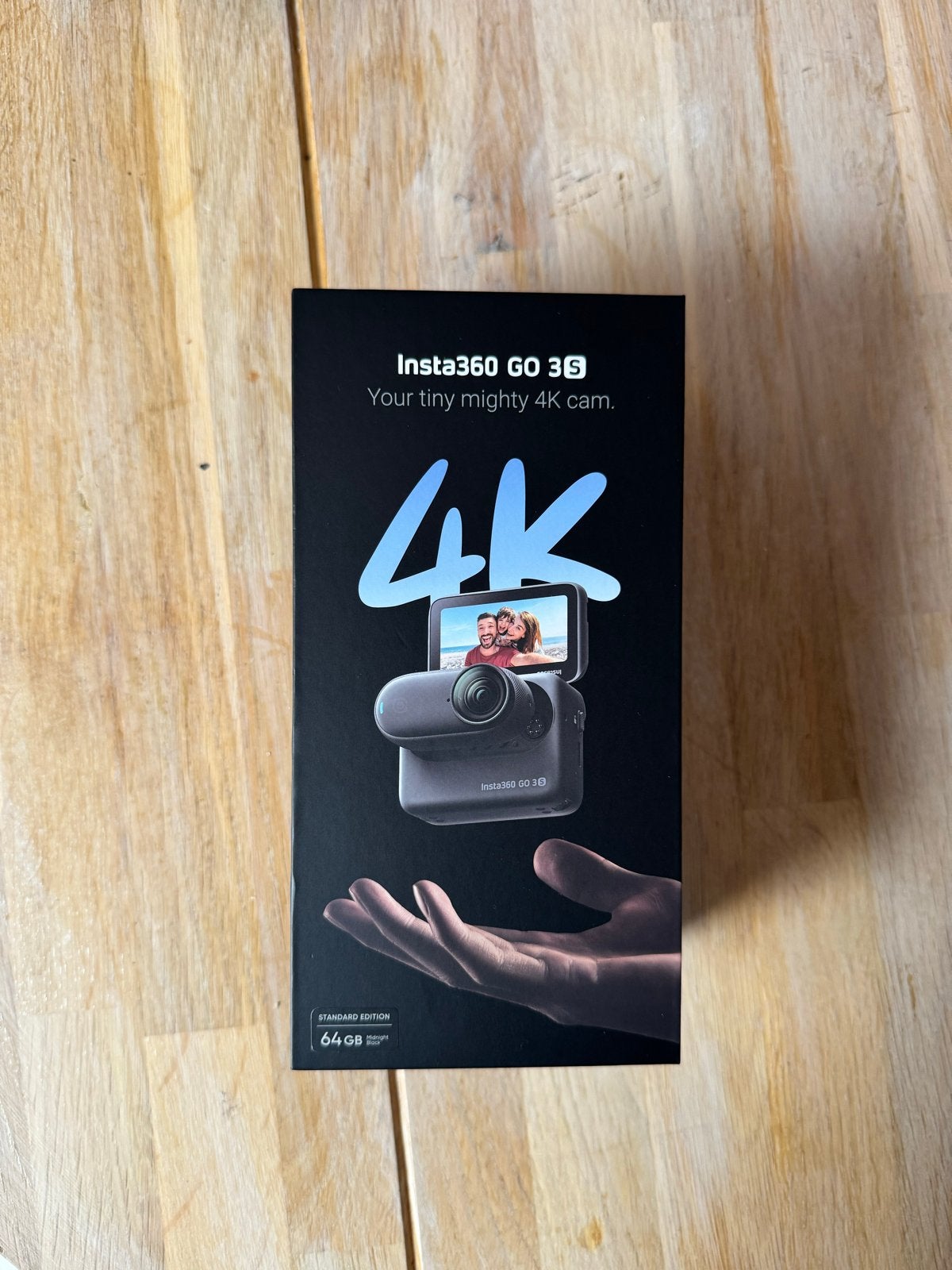 Insta360 GO 3S 64GB Midnight Black 4K Actiecamera, Ophalen, Zo goed als nieuw, Overige merken