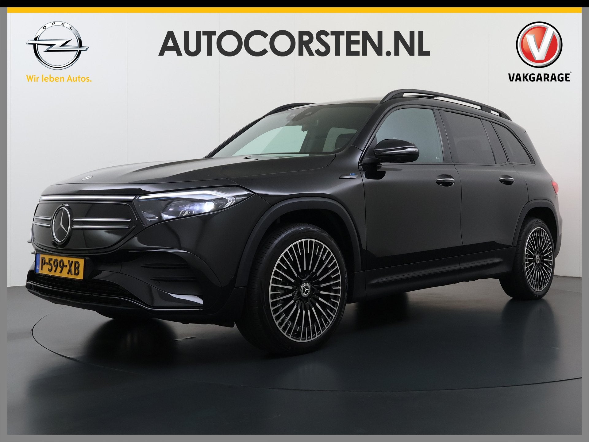 Mercedes-Benz EQB 250 AMG Pano-Dak 7-Pers.Leer/Alcantara Nig, Auto's, Dealer onderhouden, Gebruikt, 190 pk, 7 stoelen