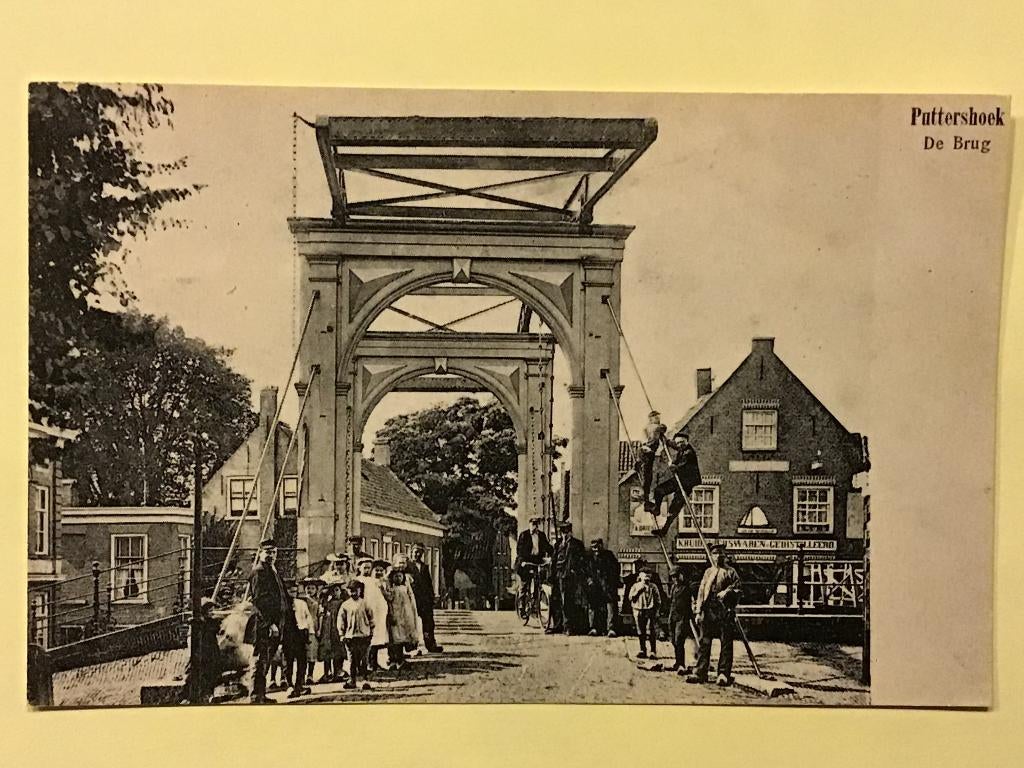 Puttershoek De Brug 1910 Foto, Verzamelen, Verzenden, Voor 1920, Ongelopen, Zuid-Holland