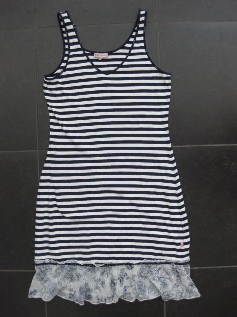 Didi wit met blauw gestreept jurkje slipdress, zonnejurk, M, Kleding | Dames, Maat 38/40 (M), Blauw, Didi, Ophalen of Verzenden