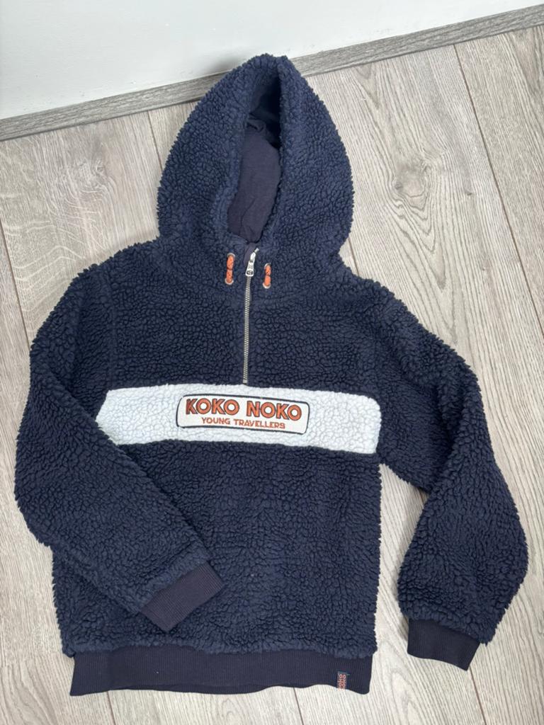 Koko Noko Teddy Hoodie - Donkerblauw, Ophalen of Verzenden, Zo goed als nieuw, Jongen