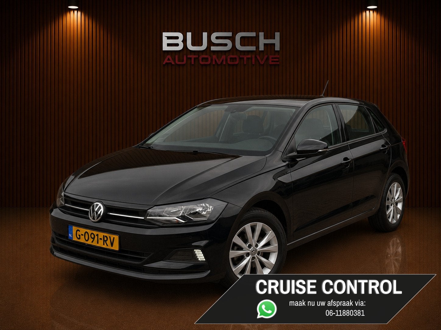 Volkswagen Polo 1.0 TSI 5 deurs Beats | VAN 1e EIG | CARPLAY, Voorwielaandrijving, Dealer onderhouden, Stof, Zwart