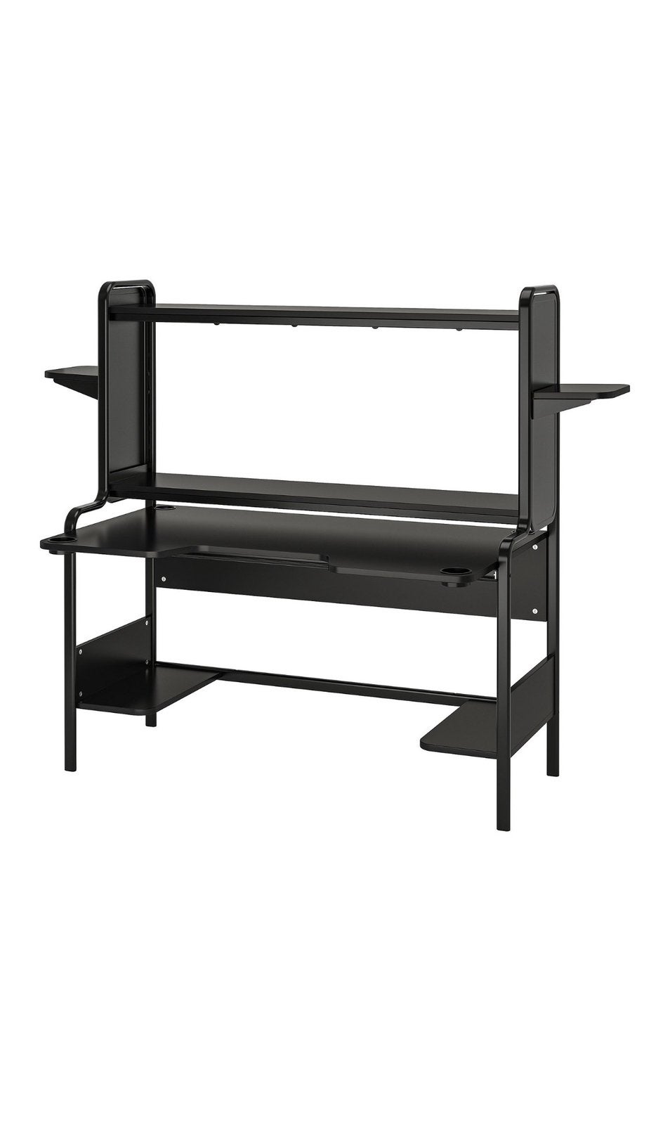 IKEA Fredde Gaming bureau zwart in goede staat, Huis en Inrichting, Bureaus, Ophalen, Zo goed als nieuw, IKEA, Gamingbureau