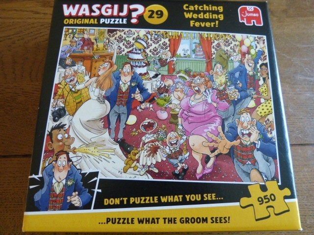 Wasgij nr 29 - Catching Wedding Fever, 950 stukjes, Ophalen of Verzenden, 500 t/m 1500 stukjes, Zo goed als nieuw, Legpuzzel