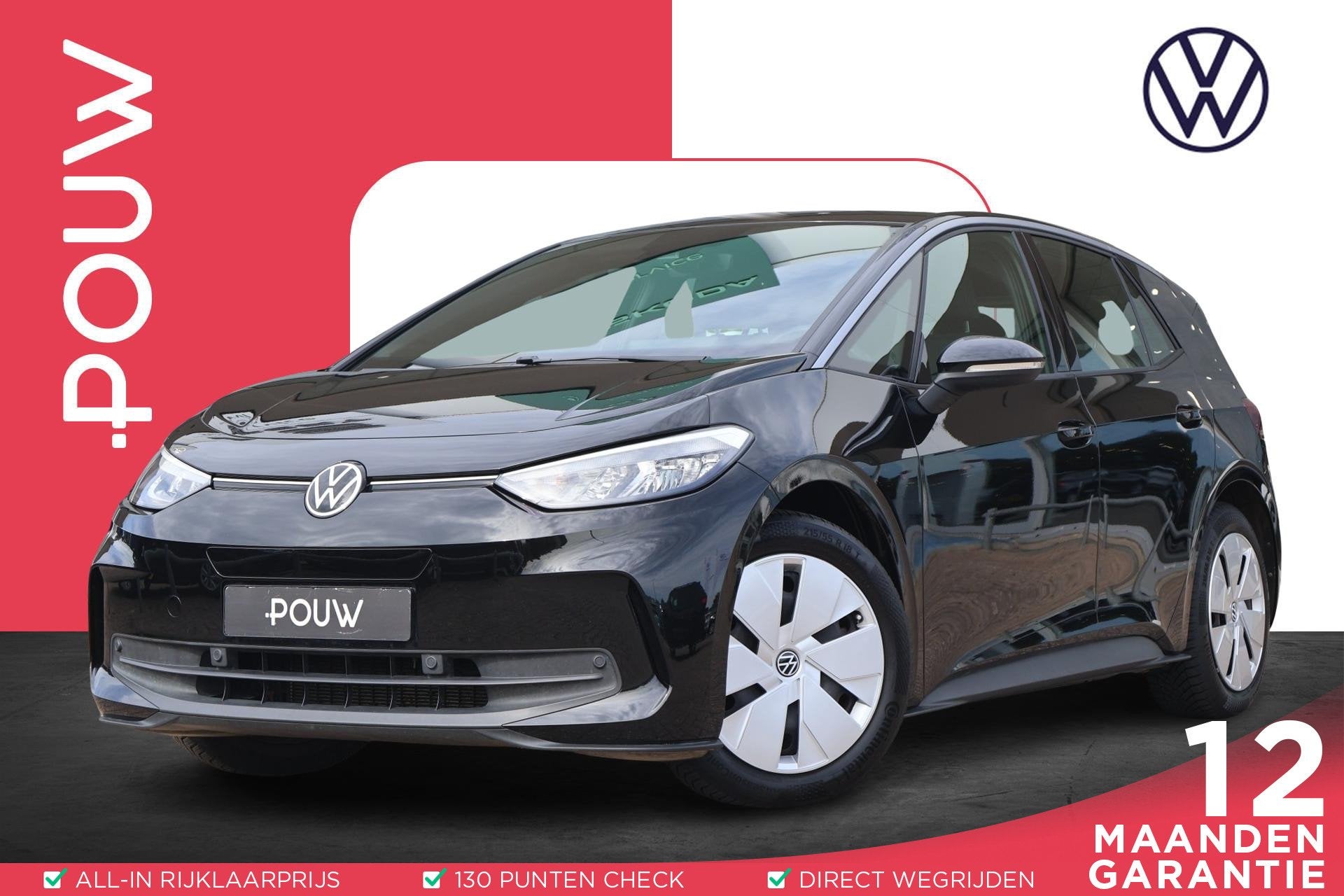 Volkswagen ID.3 170pk Pure Oranje Edition 52 kWh | SoH 98% |, Automaat, ID.3, Zwart, Origineel Nederlands