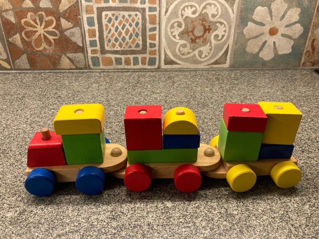 Woodlets houten trein (Addo Play), Ophalen of Verzenden, Zo goed als nieuw