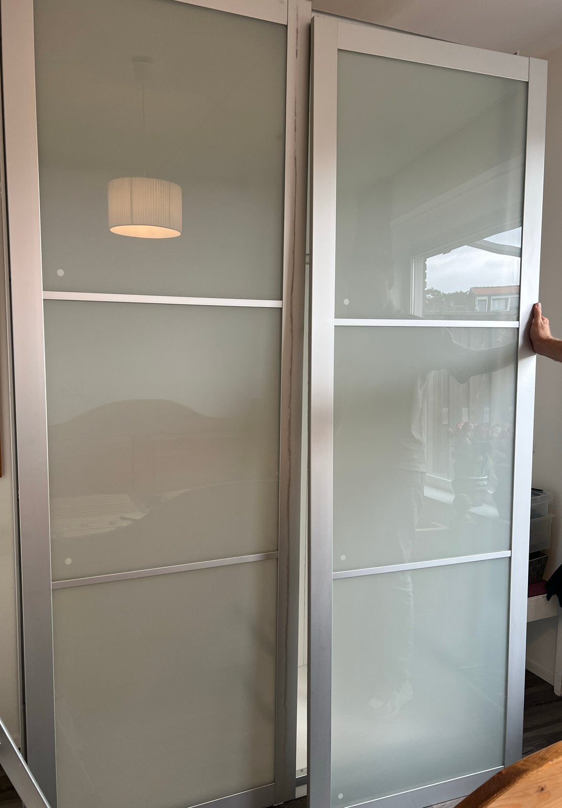 Ikea Pax schuifdeuren, Ophalen, Gebruikt, 100 tot 150 cm, 200 cm of meer