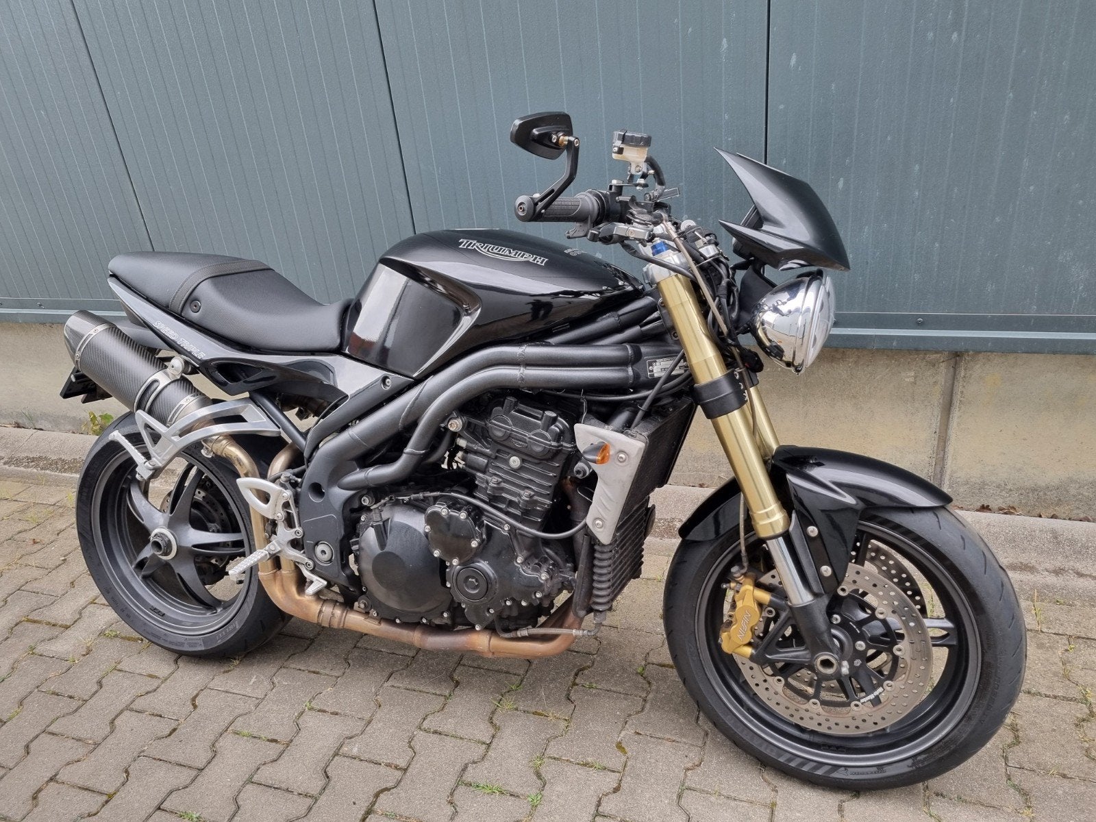 Triumph Speed Triple 1050, Handvatverwarming, Motorrijbewijs A, Bedrijf, 3 cilinders