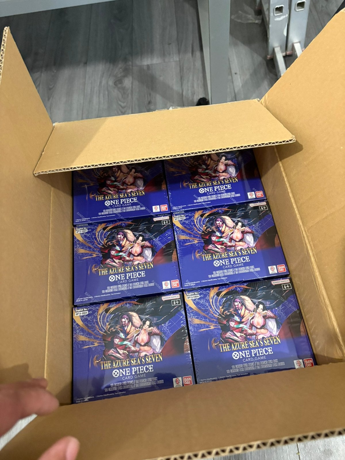 One Piece Card Game OP14 The Azure Sea's Seven Booster Box, Ophalen of Verzenden, Nieuw, Boosterbox