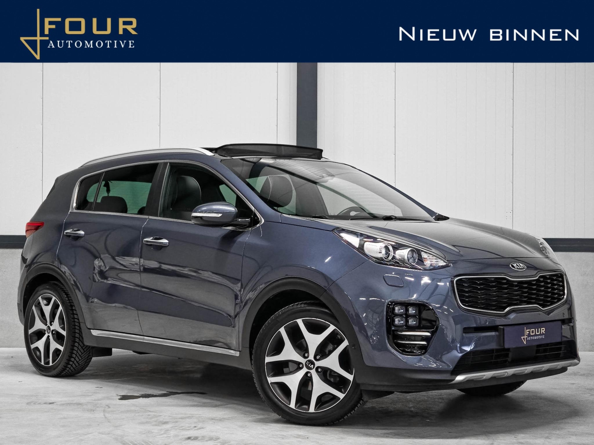 Kia Sportage 1.6 T-GDI 4WD GT-Line | Panoramadak | JBL | Sto, Auto's, Gebruikt, 4 cilinders, Leder, Bedrijf