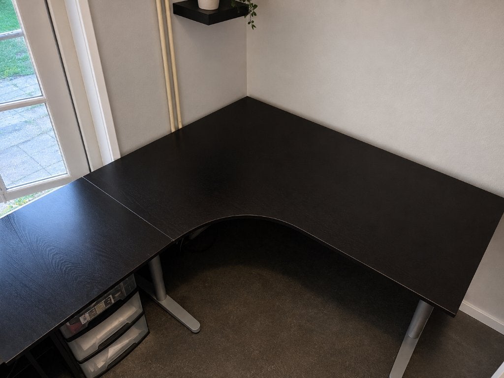 Zwart Bureau (IKEA) GALANT serie, Huis en Inrichting, Ophalen, Gebruikt