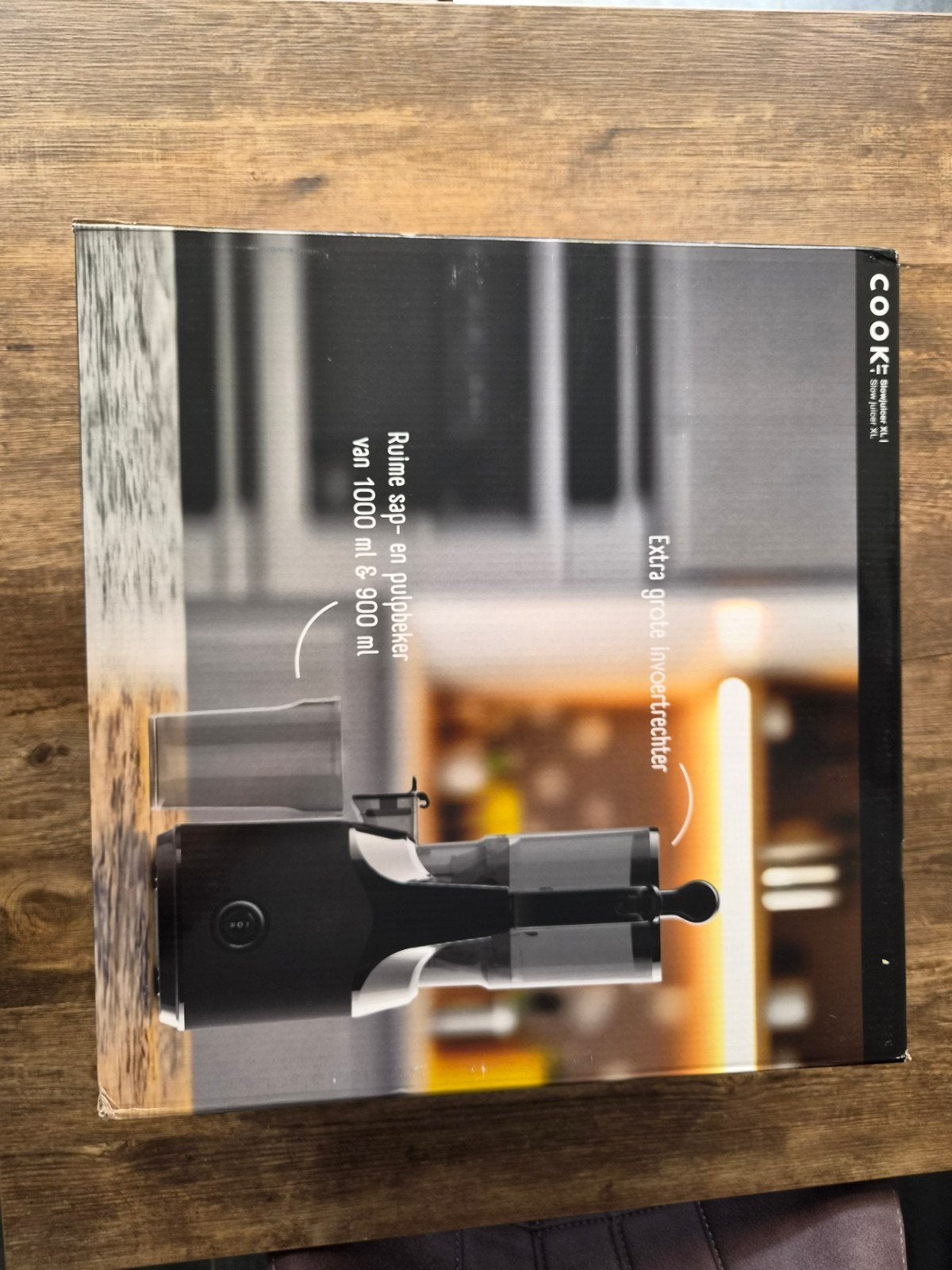 cook-it slowjuicer XL, Ophalen of Verzenden, Nieuw, Elektrisch, Slowjuicer