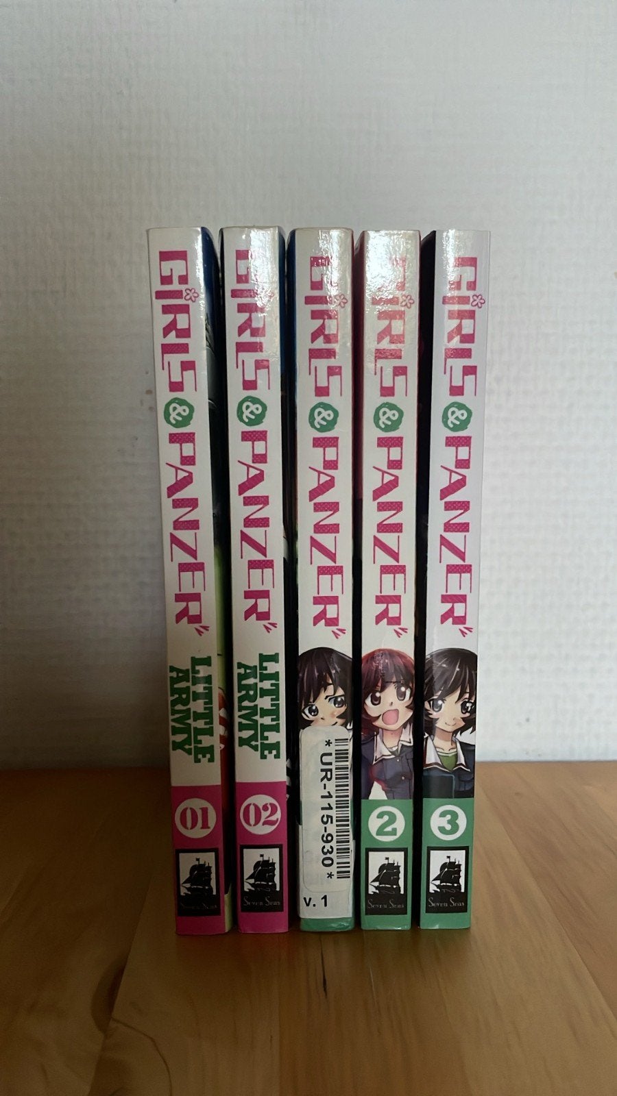 Girls und Panzer 1-3 + Little Army 1-2 Manga, Ophalen of Verzenden