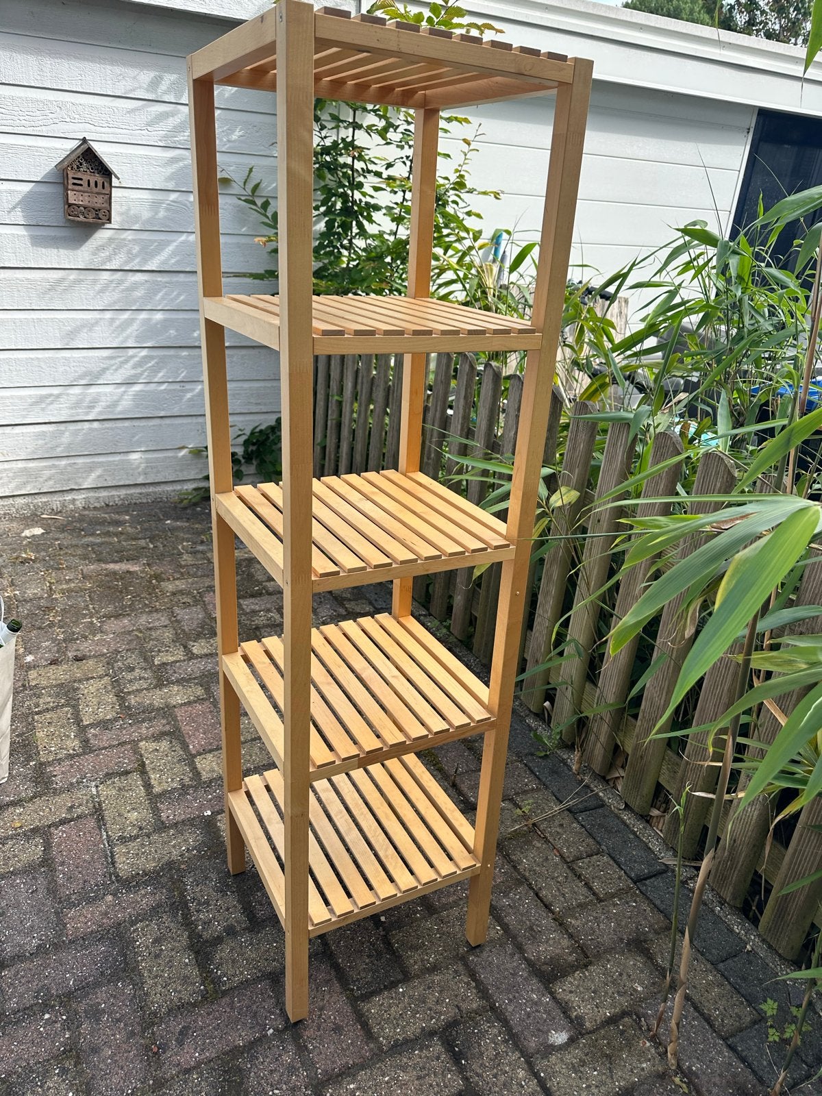 IKEA MOLGER Houten badkamerrek, Ophalen, Gebruikt
