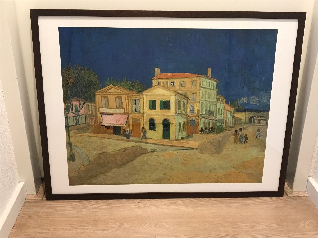 83 x 63 cm Giclée met certificaat Van Gogh's gele huis, Ophalen