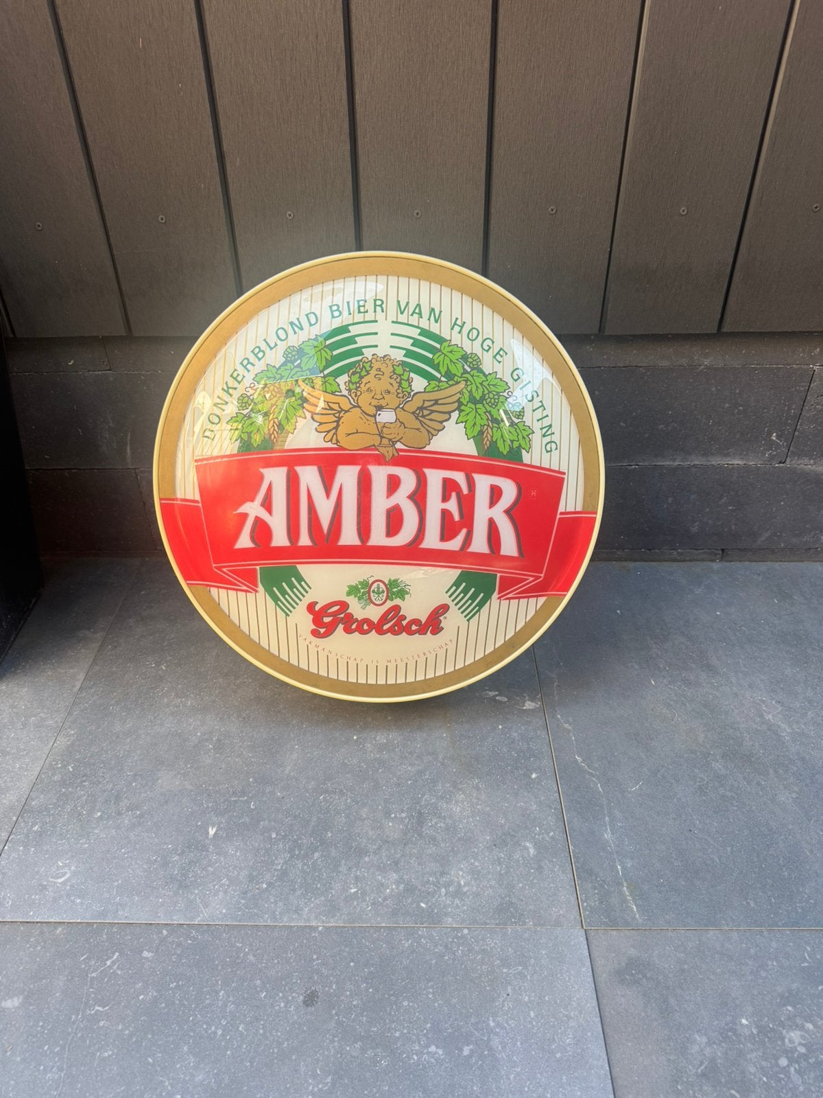 Grolsch licht bord, Verzamelen, Ophalen, Zo goed als nieuw, Reclamebord, Plaat of Schild, Grolsch