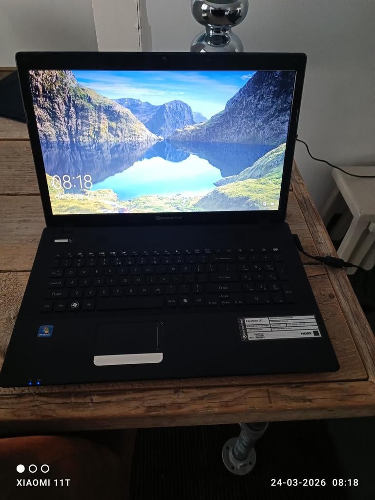 Laptop 17,3 inch merk Packard Bell, Gebruikt, 2 tot 3 Ghz, Qwerty, Ophalen of Verzenden