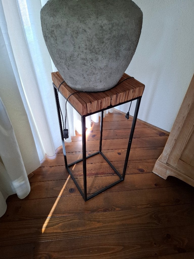 schemerlamp inclusief  kruk, Ophalen, Schemerlamp, E27 (groot), Zo goed als nieuw