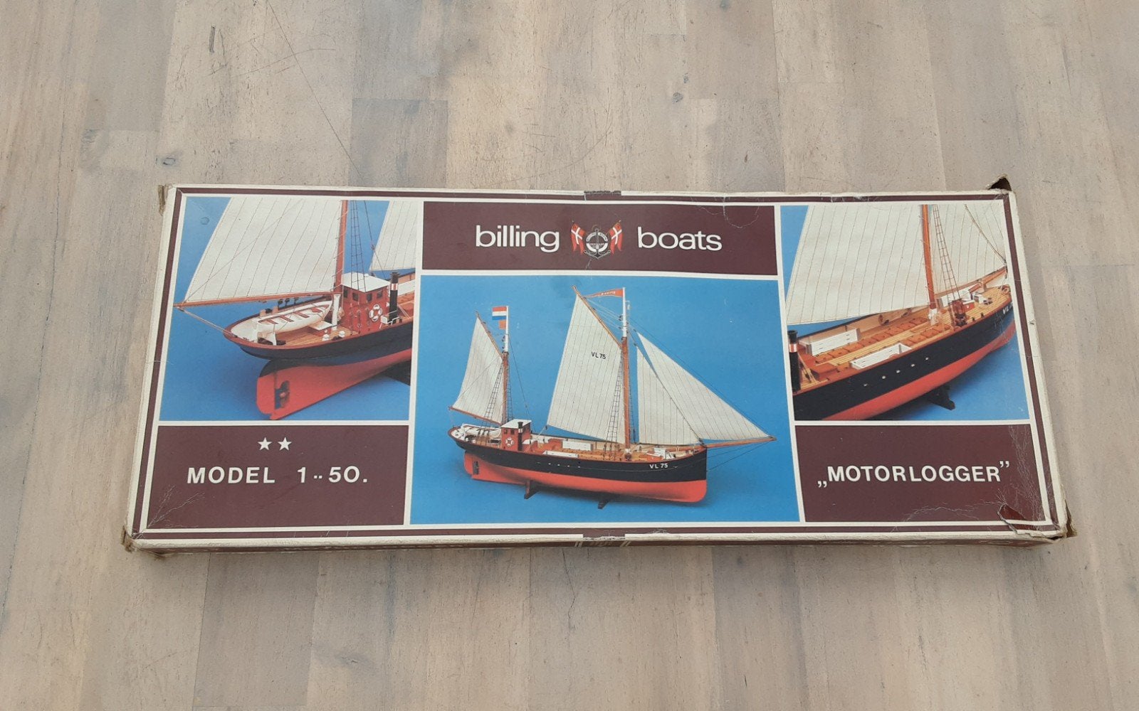 Billing Boats Motorlogger VL 75 Modelbouwkit 1:50, Hobby en Vrije tijd, Modelbouw | Boten en Schepen, Ophalen of Verzenden