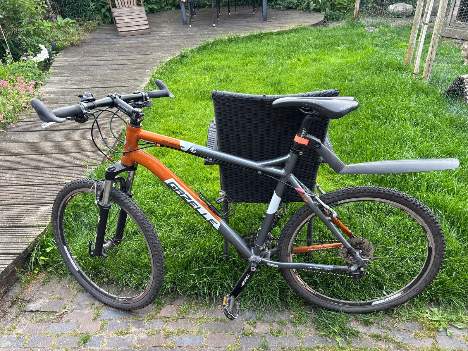 Gazelle W2 Mountainbike - Oranje/Grijs - Hardtail, Fietsen en Brommers, Ophalen, Gebruikt, Hardtail, Gazelle