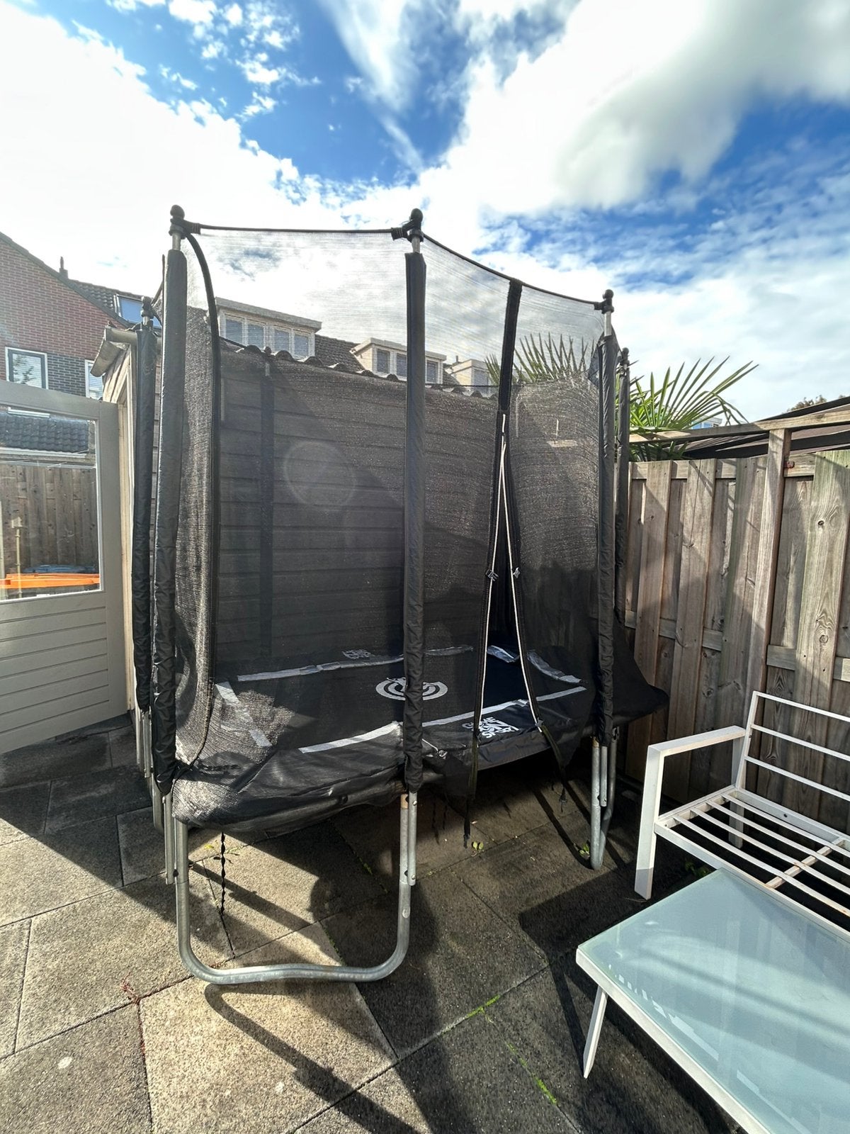 Gebruikt Game On Sport Jumpline 163x215cm trampoline, Ophalen, Gebruikt
