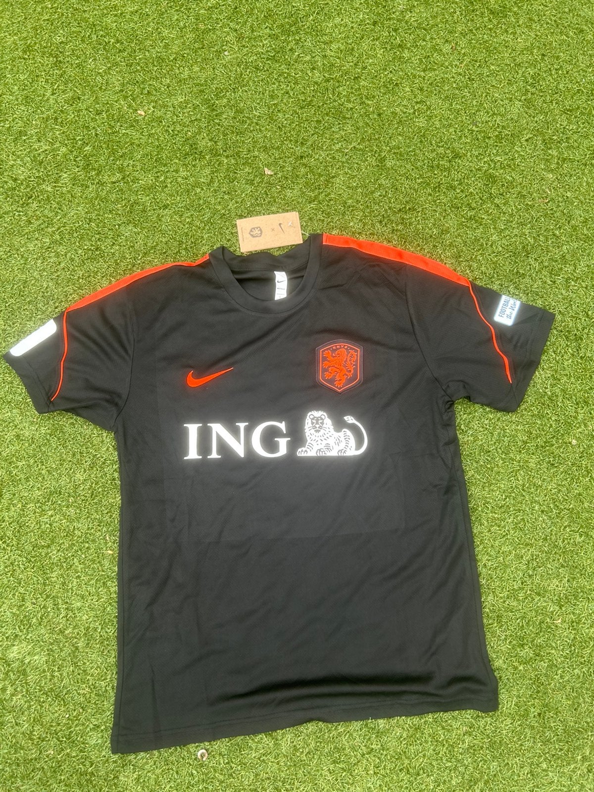 Nieuw!! Nederlands elftal trainingshirt S M, L, XL met label, Maat XL, Verzenden, Zo goed als nieuw, Shirt