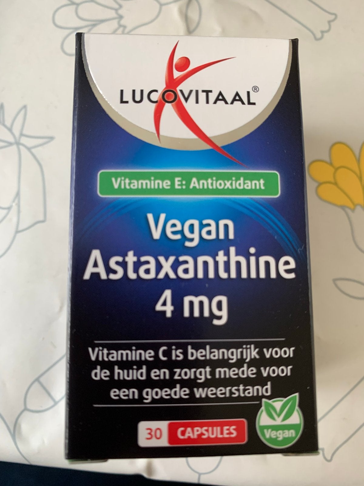 Lucovitaal Vegan Astaxanthine 4mg - Nieuw en ongeopend, Ophalen, Nieuw, Poeder of Drank