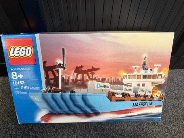 LEGO Maersk Line container schip 10152 in OVP, Overige thema's, Lego, Ophalen of Verzenden, Zo goed als nieuw
