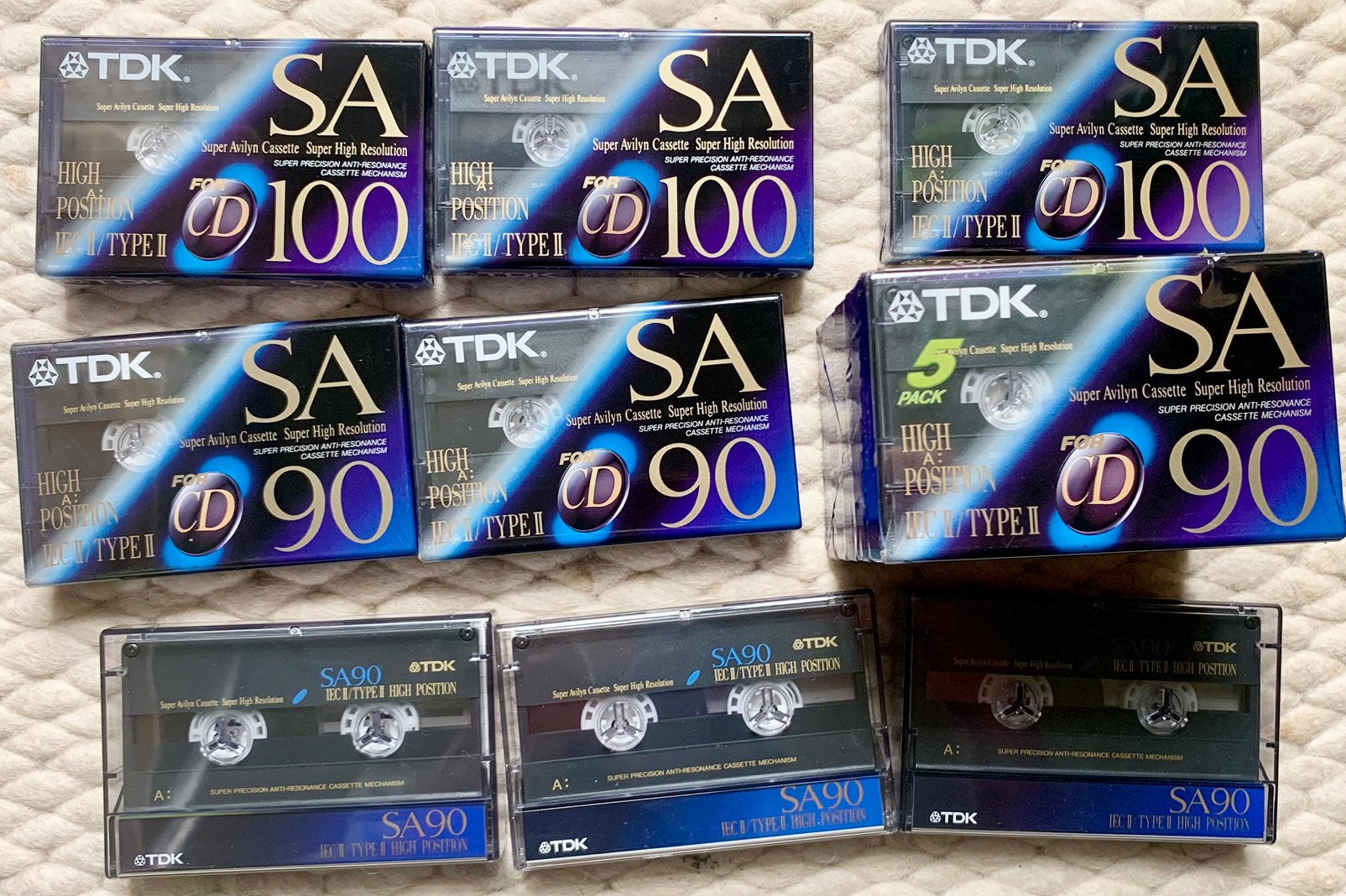 13 TDK SA100 SA90 NIEUW cassettebanden SA 90 100 NOS 10x OVP, 2 t/m 25 bandjes, Ophalen of Verzenden, TDK Europe GmbH Rosenheimer Strasse 141 e 81671 Munich GERMANY