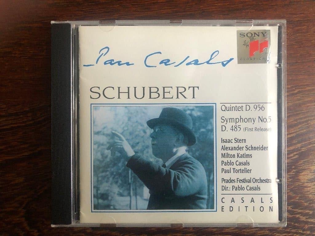 ( Schubert - Quintet D 956 Symphony No.5 - Pablo Casals, Ophalen of Verzenden, Romantiek, Zo goed als nieuw, Orkest of Ballet