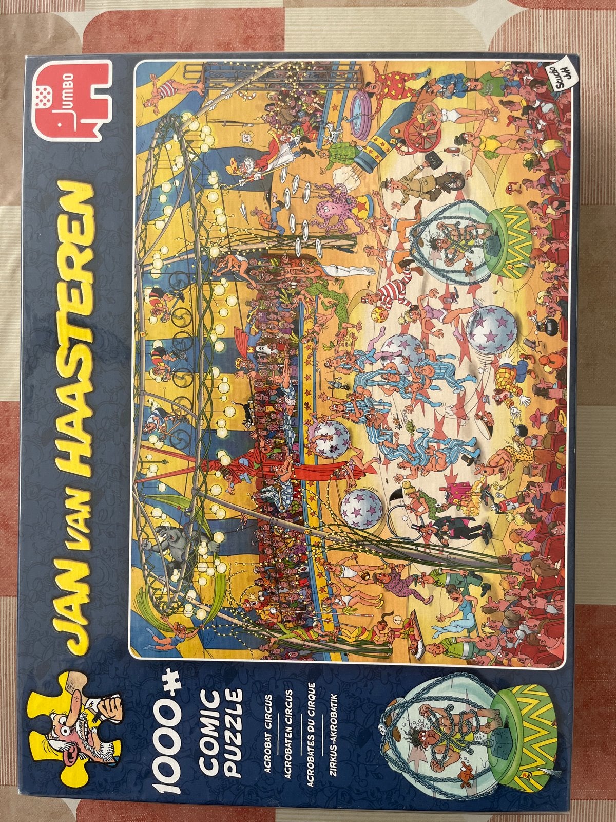 Jan van Haasteren Comic Puzzel - Acrobaten Circus 1000+, Ophalen, 500 t/m 1500 stukjes, Gebruikt, Legpuzzel
