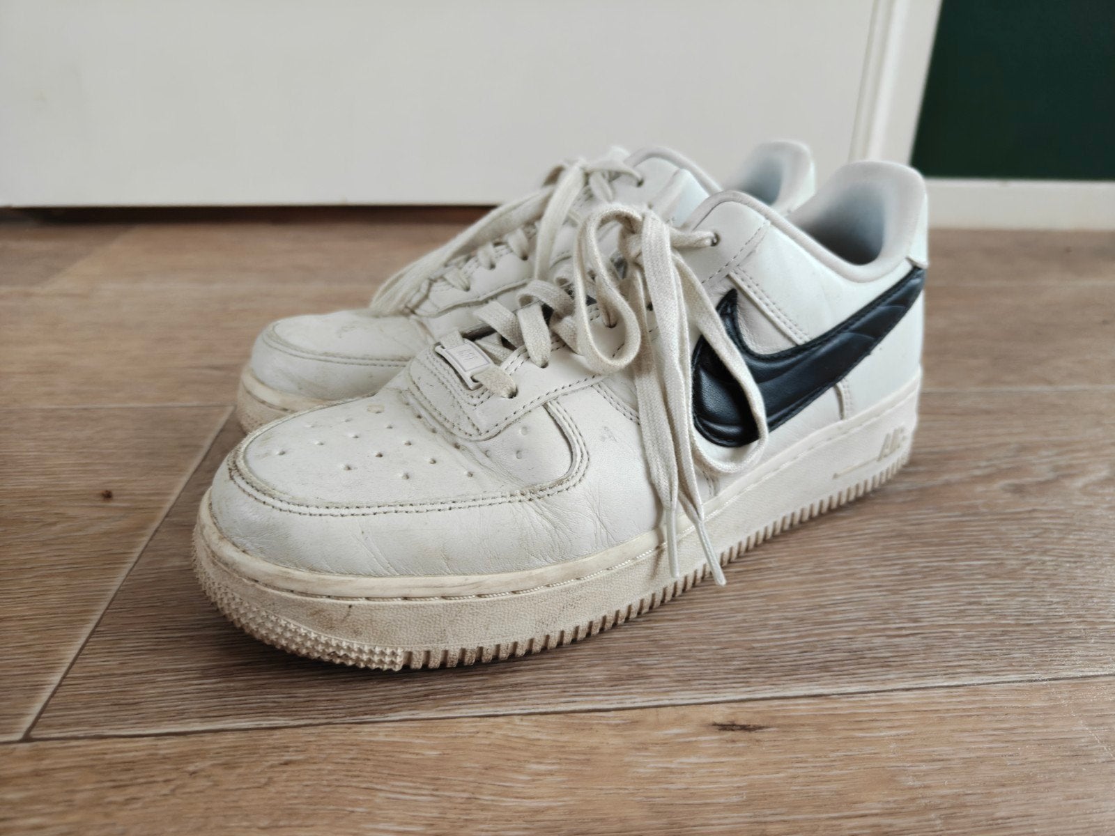 Nike Air Force 1 Low Wit/Zwart - Maat 40, Ophalen, Wit, Nike, Sneakers of Gympen