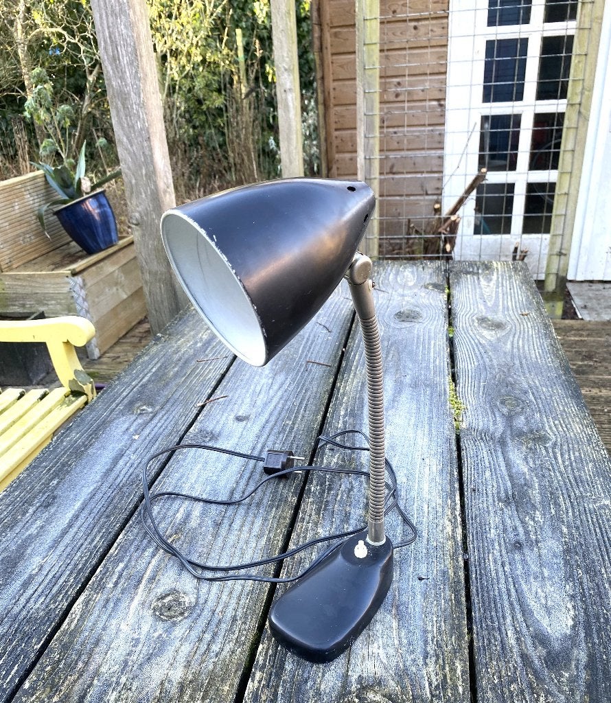 Leuke Hala Lamp ( vintage retro mid century dutch design ), 41 cm, Bureaulamp, Gebruikt, Vintage
