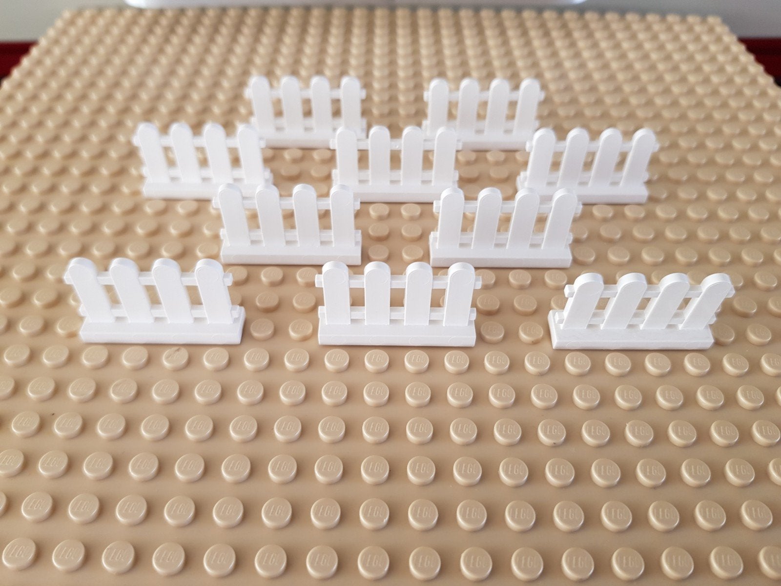 10 nieuwe lego picket fence / plank hekjes ( 33303 ) wit, Ophalen, Overige thema's, Lego, Nieuw