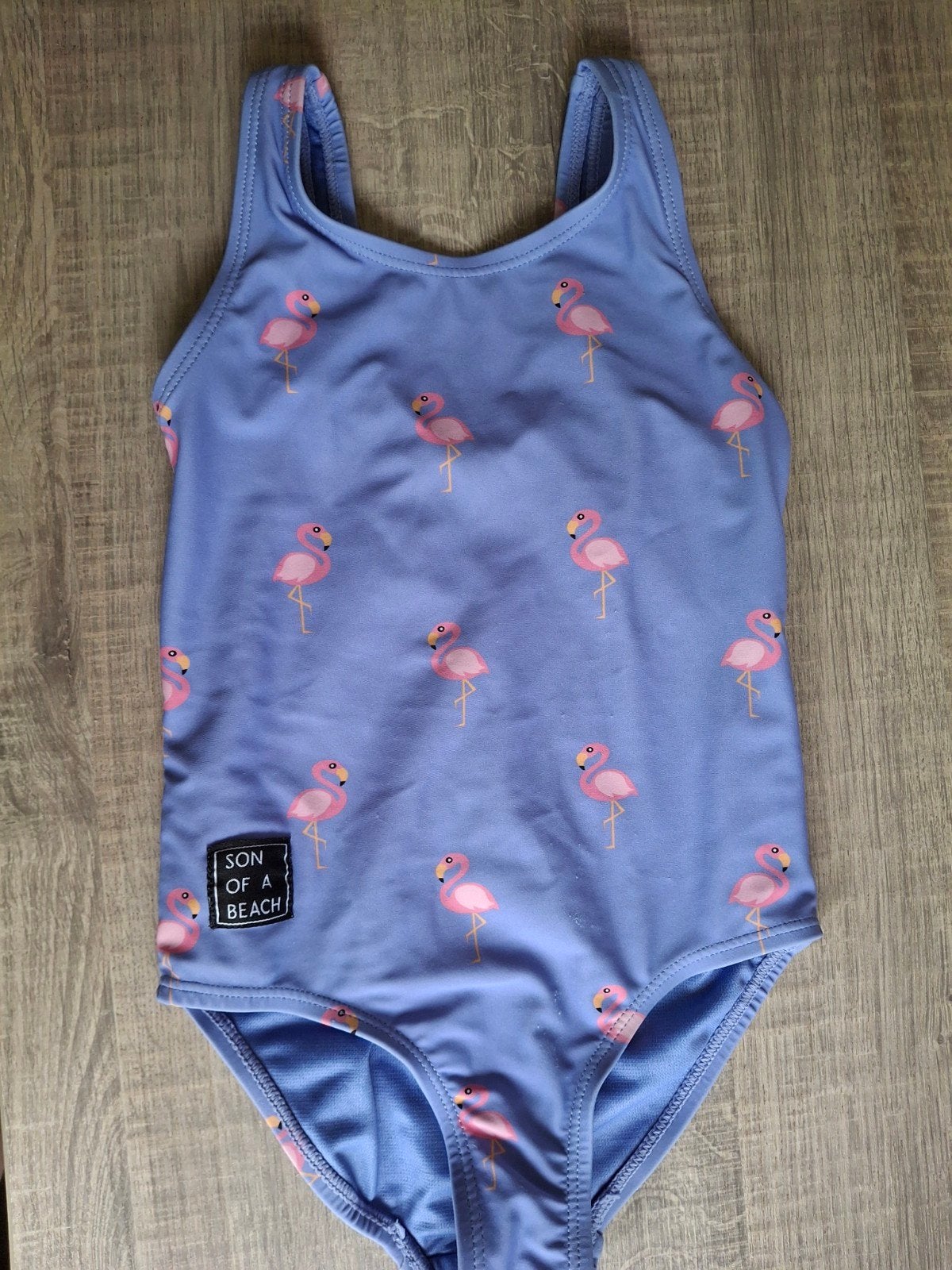 Zwempak Son of a Beach maat 98-104 met flamingo, Gebruikt, Meisje, Son of a Beach, Badpak