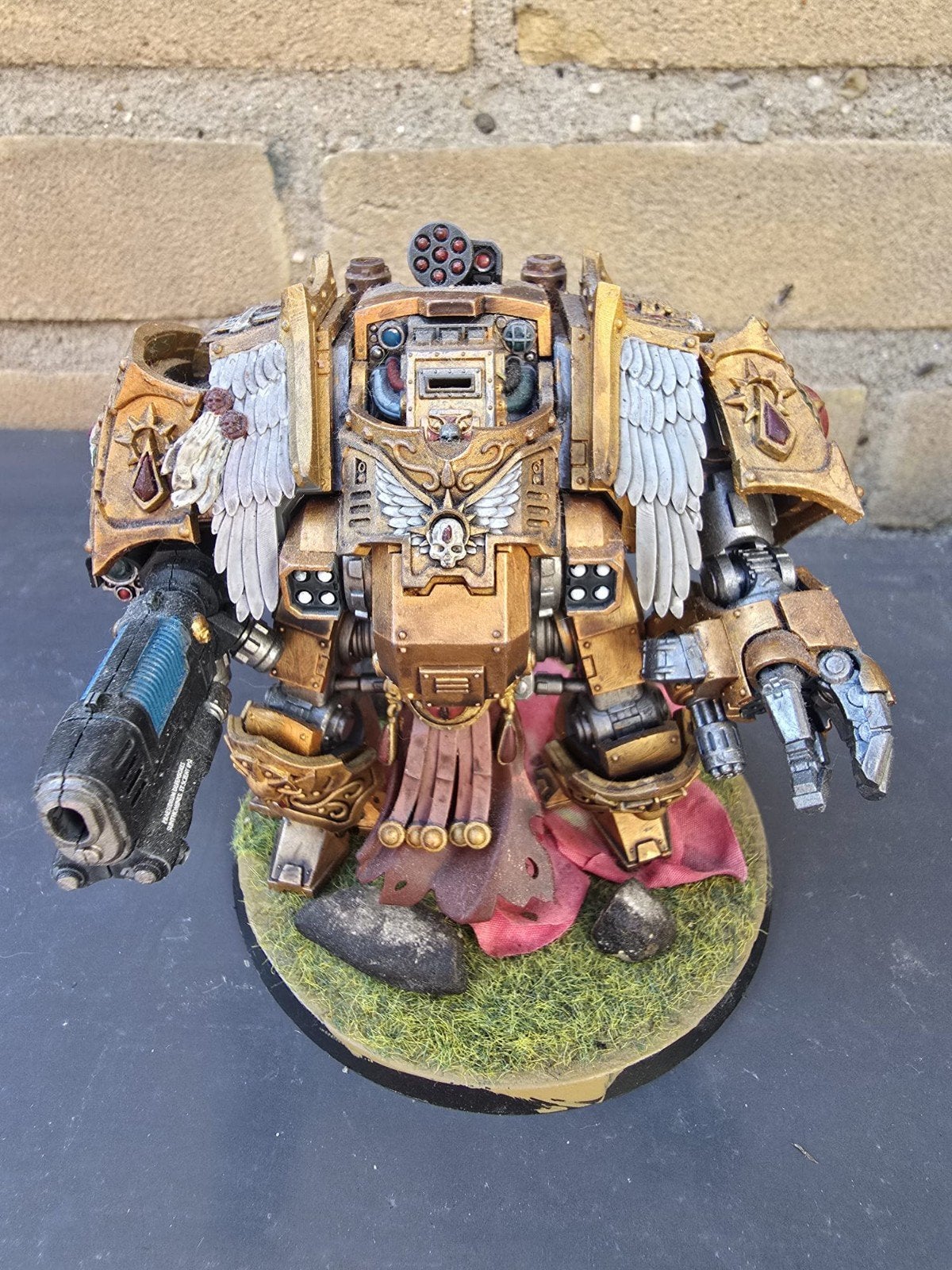 Redemptor Dreadnought - Blood Angels (Warhammer 40K), Ophalen of Verzenden, Gebruikt, Groter dan 1:35, Figuur of Figuren