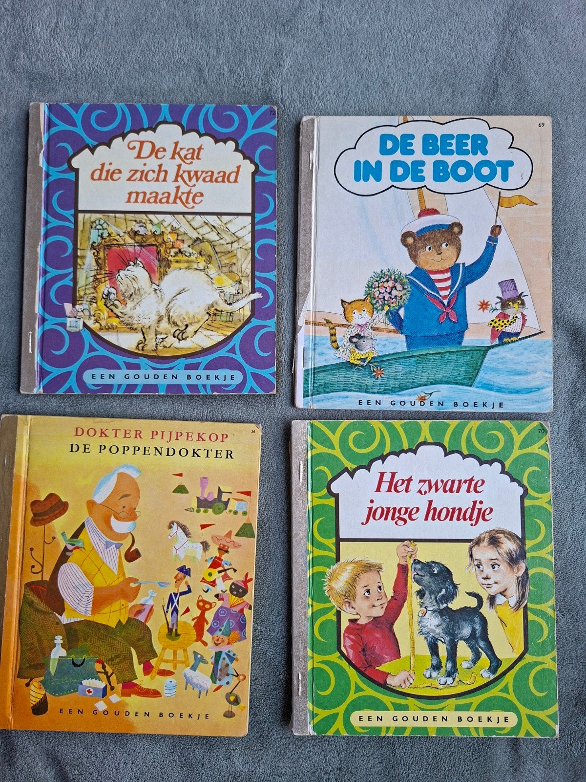 Gouden Boekjes: 4 klassieke kinderboeken, Ophalen of Verzenden, Gelezen, Diverse auteurs, Fictie algemeen
