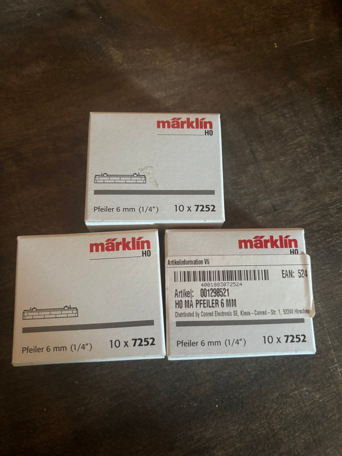 Märklín 7252 3 x 10, Ophalen of Verzenden, Nieuw, Gelijkstroom, Overige merken