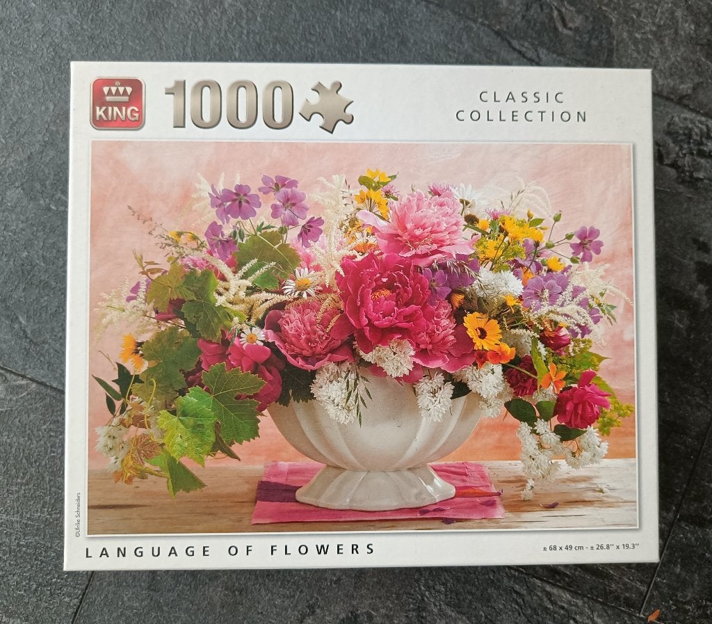 puzzel: Language of flowers, Ophalen of Verzenden, 500 t/m 1500 stukjes, Zo goed als nieuw, Legpuzzel