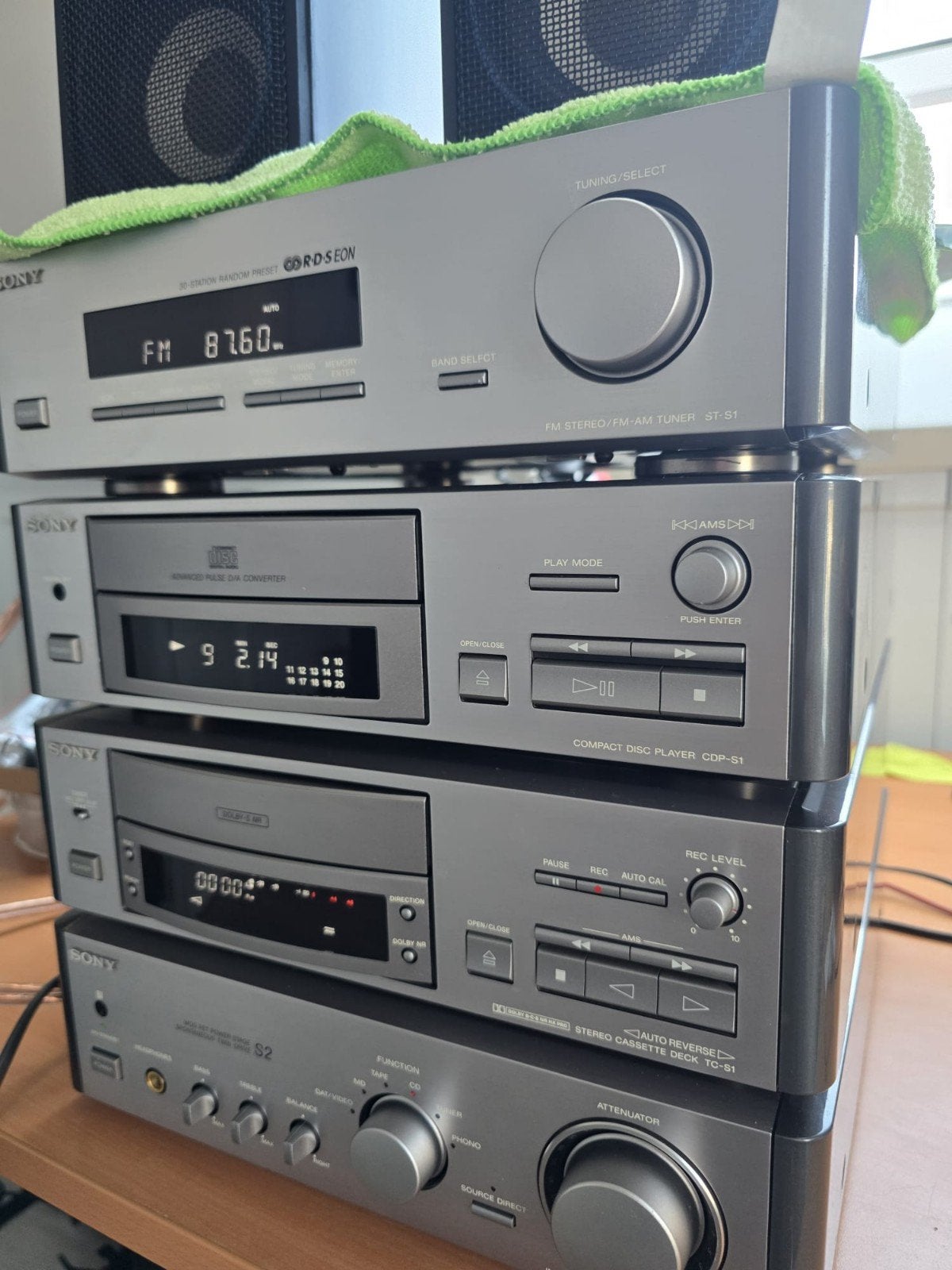 Sony S1/S2 midi stereoset, Ophalen, Cassettedeck, Sony, Losse componenten