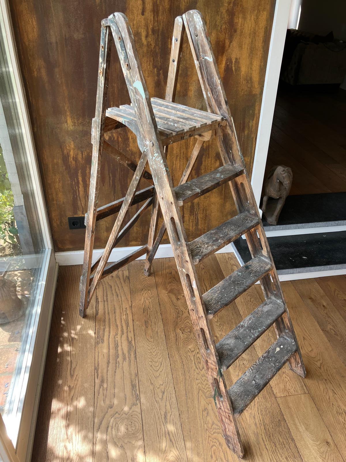 Decoratieve landelijke ladder, Ophalen