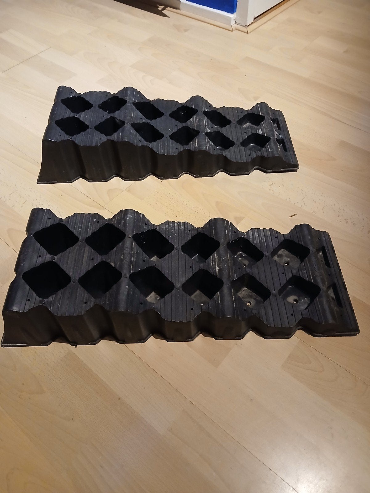 Set van 2 caravan oprijblokken / levelers, Ophalen of Verzenden, Gebruikt