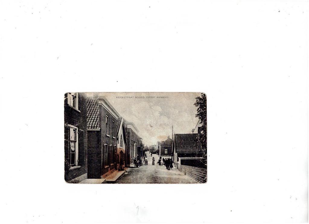 Groot-Ammers  Kerkstraat Noord, Verzamelen, Ansichtkaarten | Nederland, Verzenden, 1940 tot 1960, Gelopen, Noord-Brabant